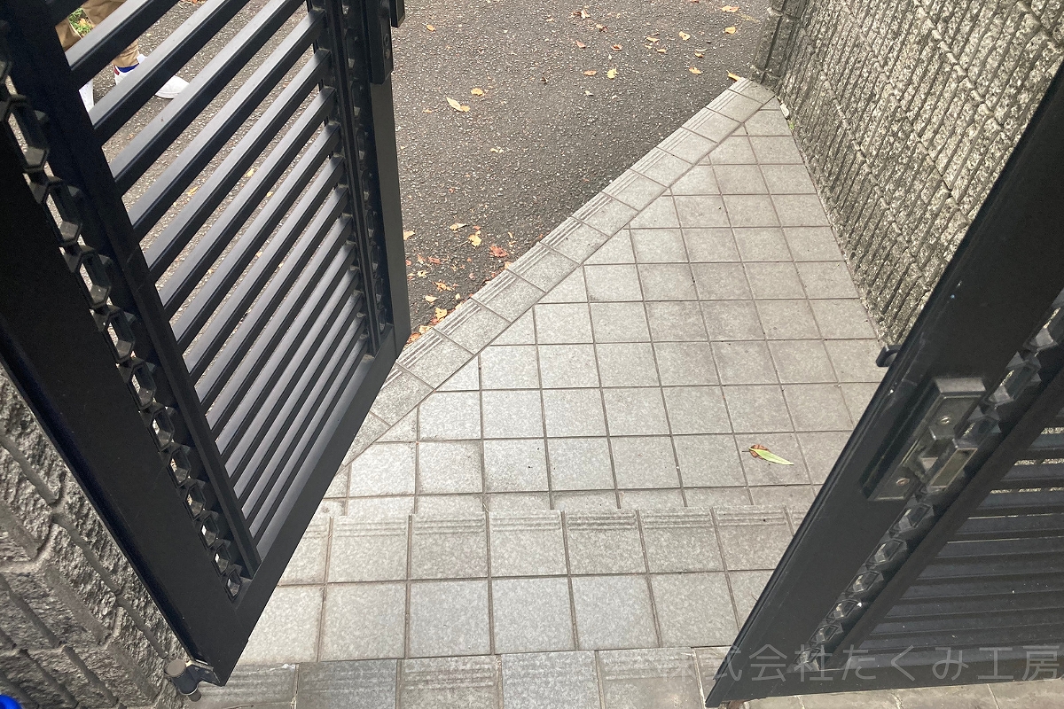 門扉・外構工事　施工前（京都府）｜摂津市 株式会社たくみ工房