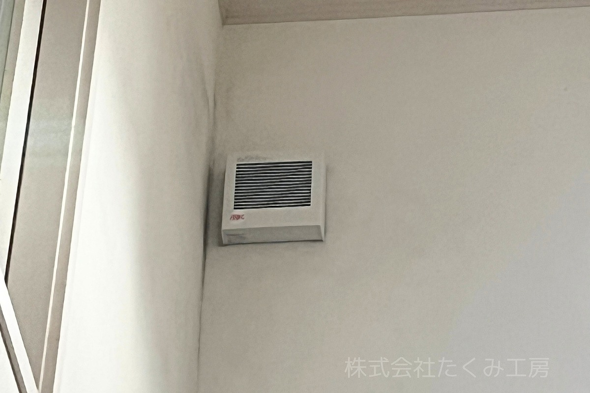 パイプファン 換気扇交換 施工後(大阪府枚方市)|摂津市 株式会社たくみ工房