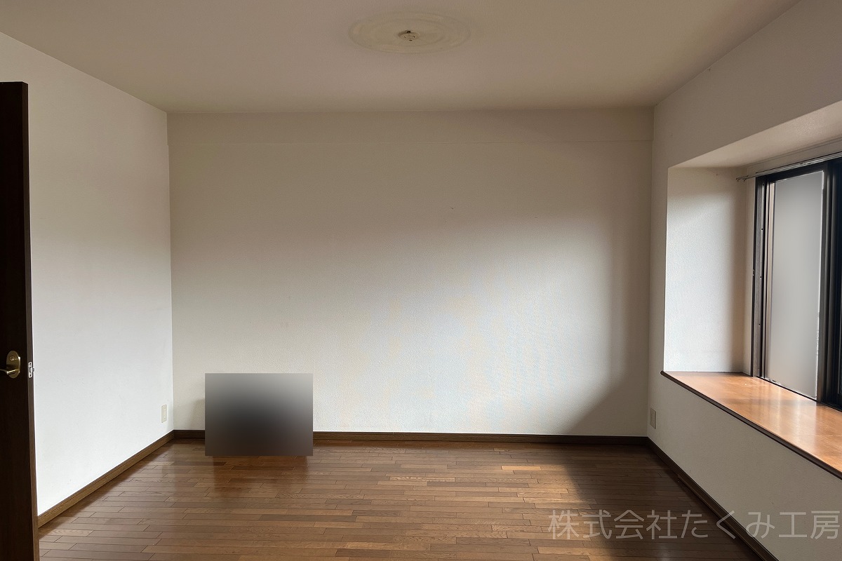 フローリング貼り替え・アクセントクロス施工 施工前(京都府京田辺市)|摂津市 株式会社たくみ工房