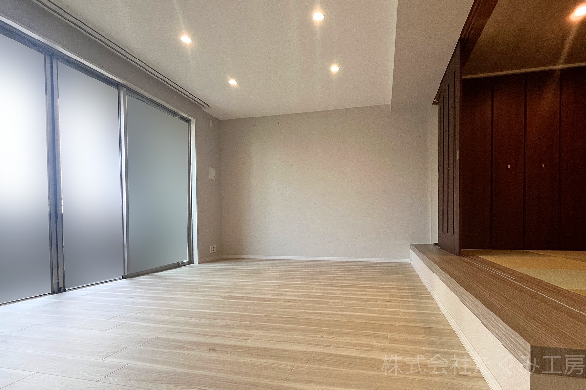 フロアタイル上張り　施工後（京都府京田辺市）｜摂津市 株式会社たくみ工房