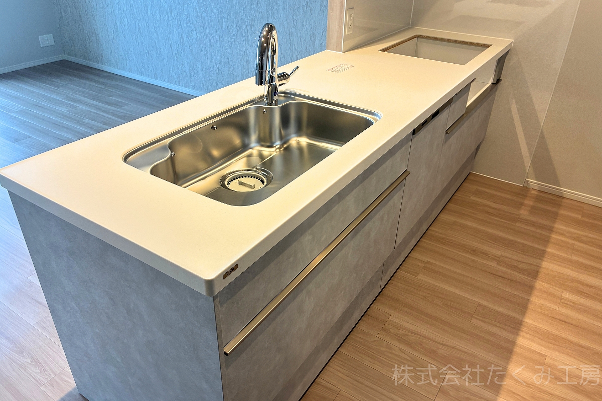 システムキッチンリフォーム　施工後（大阪府大阪市）｜摂津市 株式会社たくみ工房