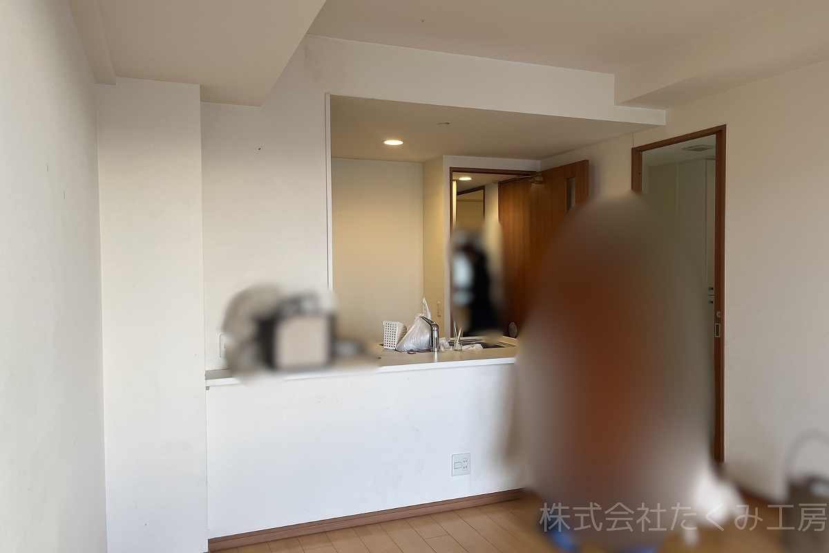 システムキッチンリフォーム　施工前（大阪府大阪市）｜摂津市 株式会社たくみ工房