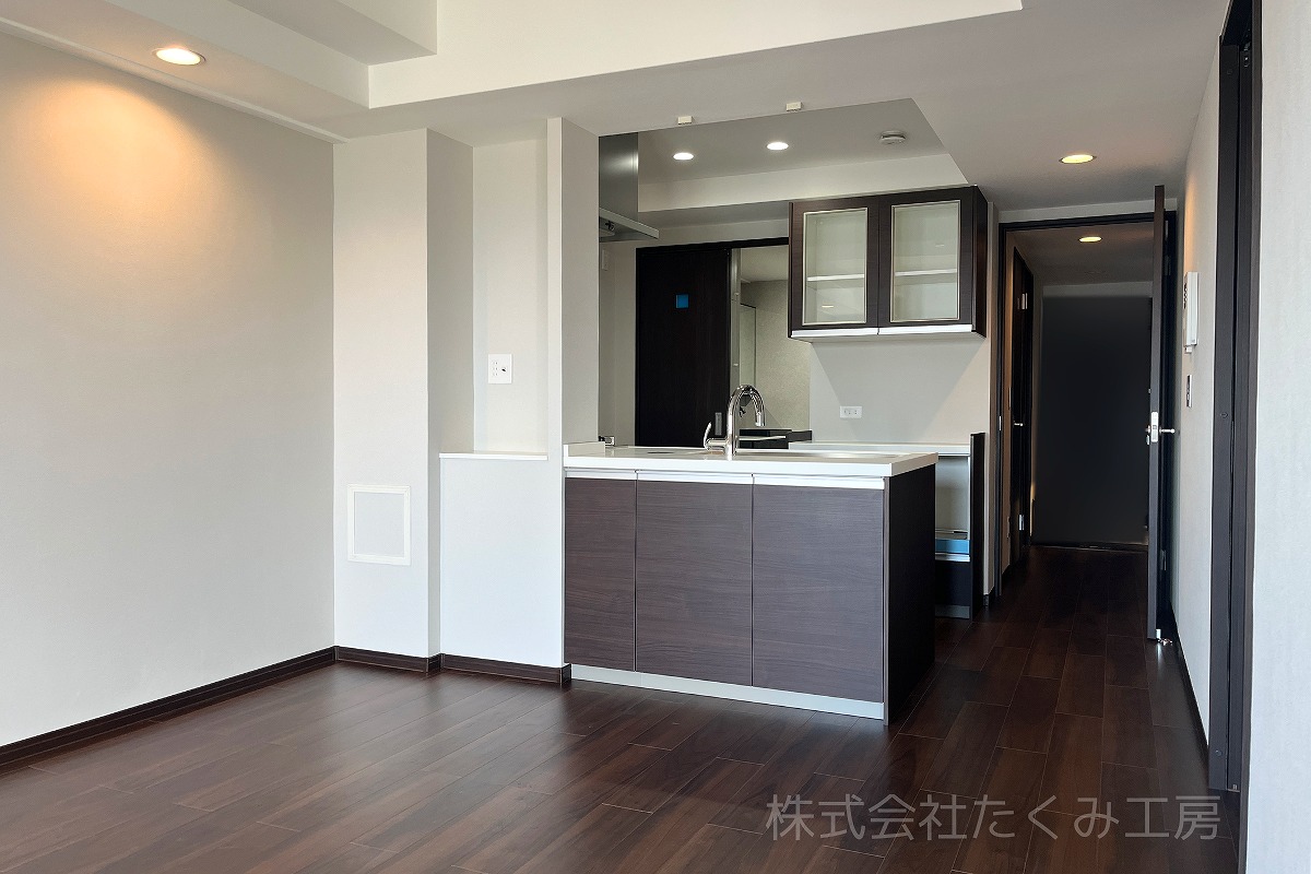 システムキッチンリフォーム 施工後(大阪府大阪市)|摂津市 株式会社たくみ工房