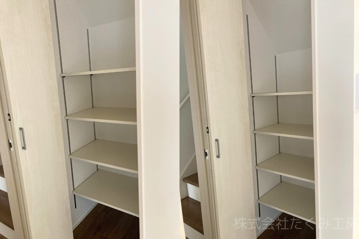 可動棚 施工後(京都府京田辺市)|摂津市 株式会社たくみ工房
