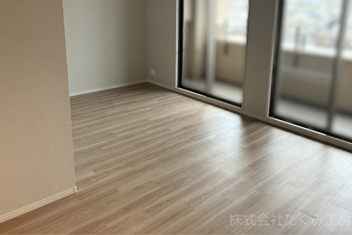 和室の洋室化リフォーム　施工後（大阪府大阪市）｜摂津市 株式会社たくみ工房
