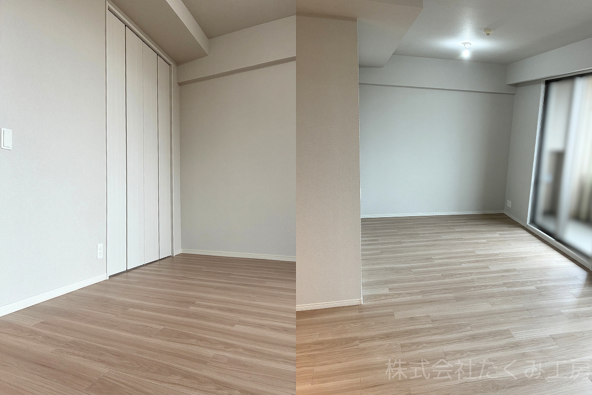 和室の洋室化リフォーム 施工後(大阪府大阪市)|摂津市 株式会社たくみ工房
