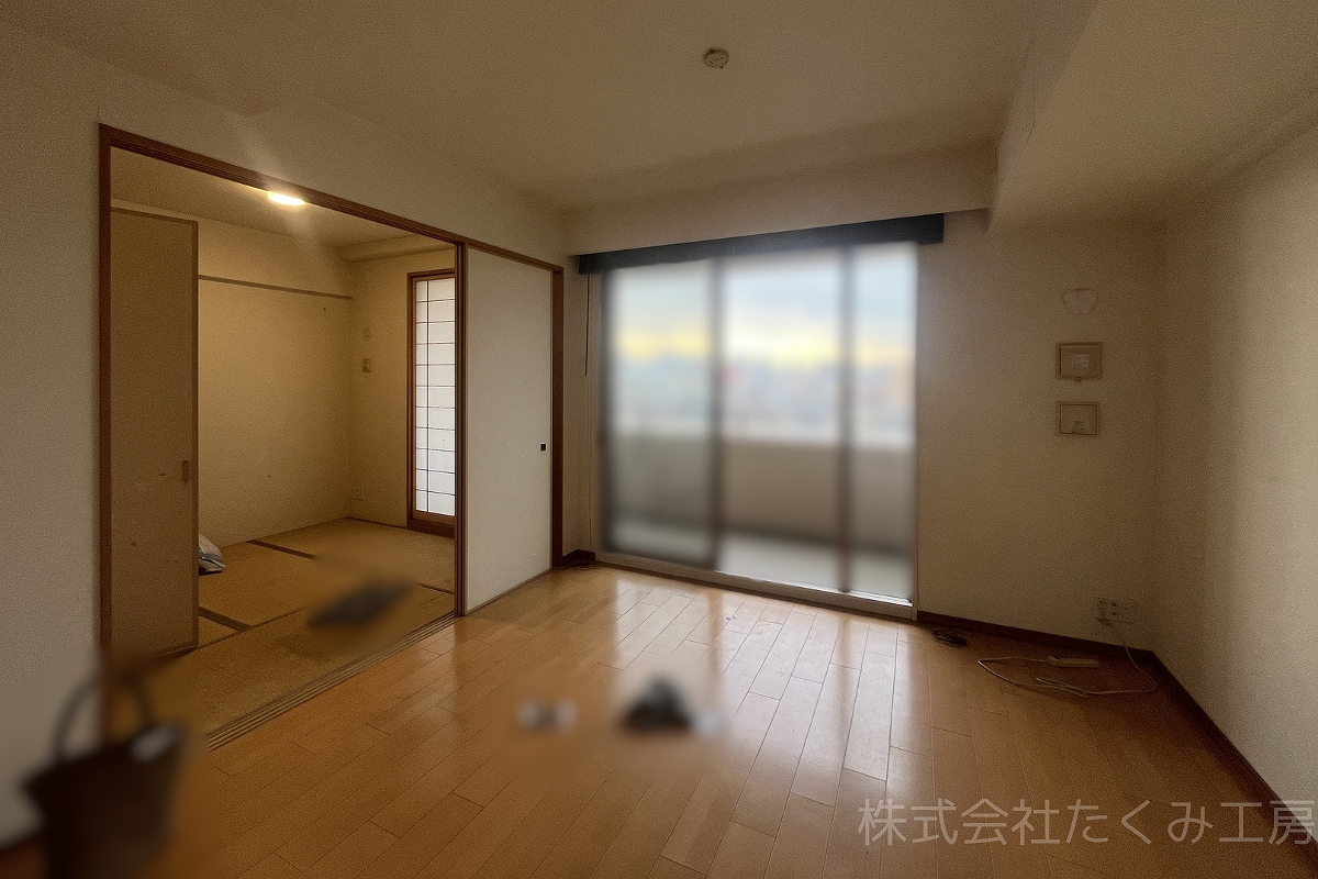 和室の洋室化リフォーム 施工前(大阪府大阪市)|摂津市 株式会社たくみ工房