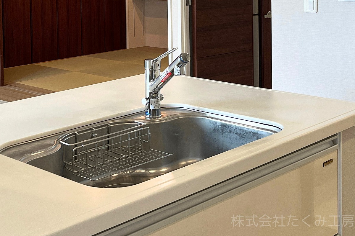 水回り機器類改修工事　クッションフロアの張替　施工後（京都府京田辺市）｜摂津市 株式会社たくみ工房