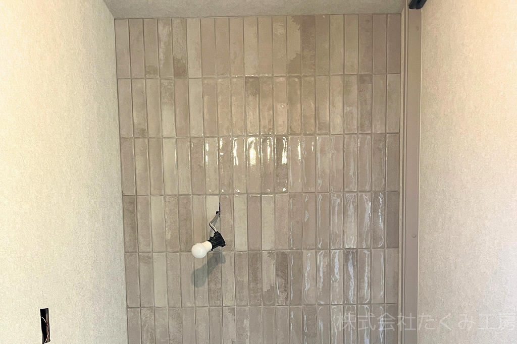 洗面化粧台リフォーム 施工後(大阪府大阪市)|摂津市 株式会社たくみ工房