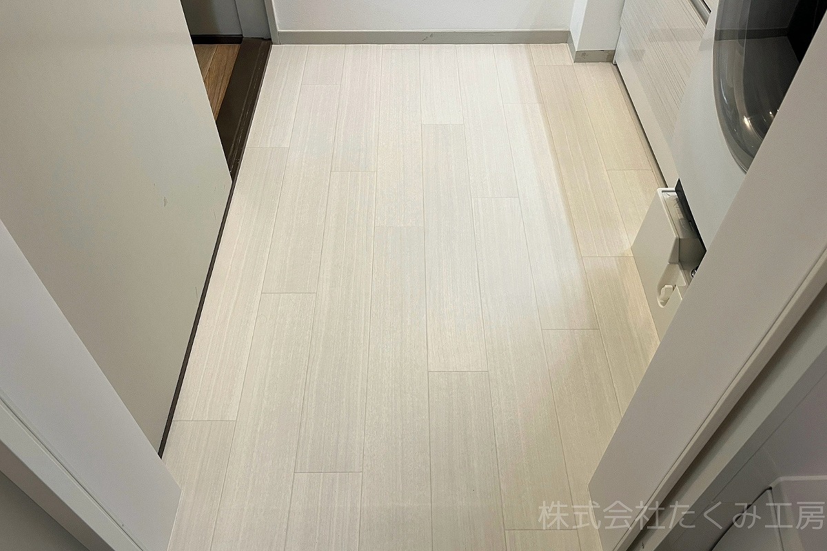 洗面室リフォーム　施工後（大阪府枚方市）｜摂津市 株式会社たくみ工房
