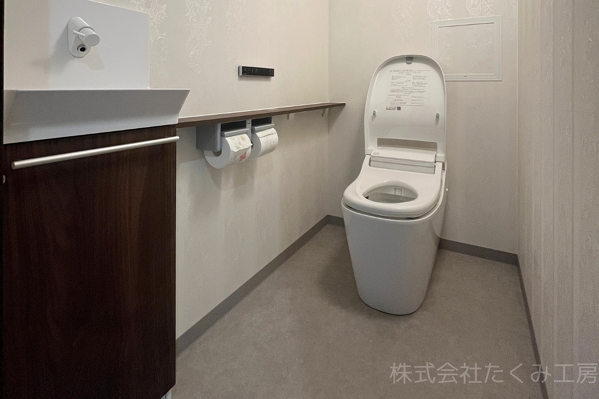 トイレリフォーム　施工後（兵庫県芦屋市）｜摂津市 株式会社たくみ工房