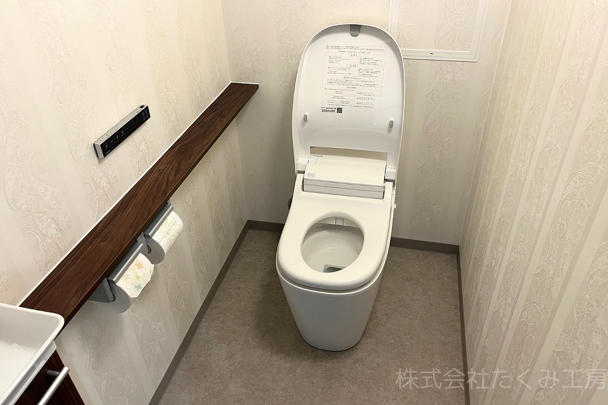 トイレリフォーム　施工後（兵庫県芦屋市）｜摂津市 株式会社たくみ工房