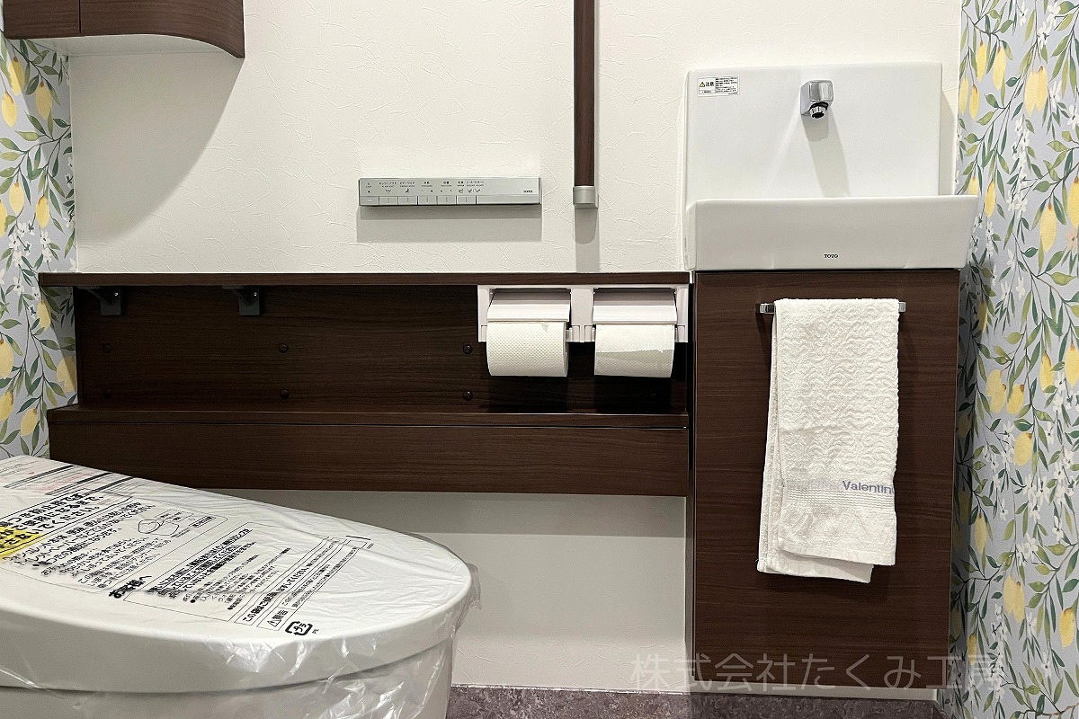 トイレリフォーム　施工後（京都府京田辺市）｜摂津市 株式会社たくみ工房