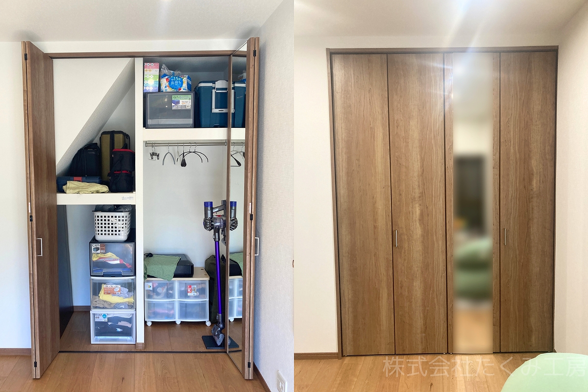 和室の洋室化リフォーム 施工後(大阪府枚方市)|摂津市 株式会社たくみ工房