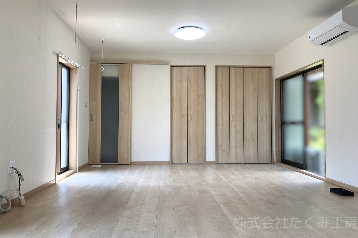 和室の洋室化リフォーム 施工後(兵庫県宝塚市)|摂津市 株式会社たくみ工房