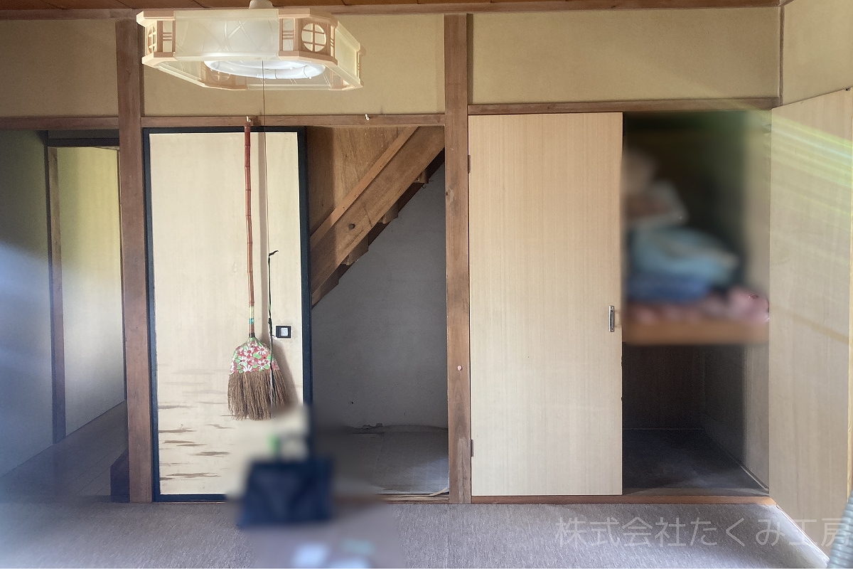 和室の洋室化リフォーム 施工前(兵庫県宝塚市)|摂津市 株式会社たくみ工房